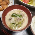 ウッピィ's cooksnap of when they made すりごまで簡単本格☆濃厚豆乳坦々スープ.