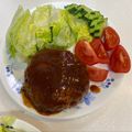 ★みーちゃん♪'s cooksnap of when they made 簡単♡チーズインハンバーグ.