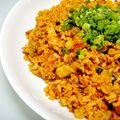 ぴにゃーな's cooksnap of when they made キムチとセロリと納豆と【上々キムチ炒飯】.