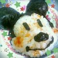 ミドリムタ's cooksnap of when they made ミッキーのおにぎり✿キャラ弁.