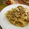 ぶんひま's cooksnap of when they made ヘルシー★ごぼうのクリームスパゲティ.