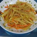 たまき1980's cooksnap of when they made ＊じゃがいもと人参のキンピラ風炒め物＊.