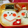 むらさきだんご's cooksnap of when they made キャラ弁＊クリスマス＊雪だるま♫トナカイ.