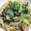 きみtan's cooksnap of when they made 牡蠣の和パスタ.