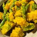 らてぼう's cooksnap of when they made かぼちゃとインゲンのカレーマヨ♡サラダ.
