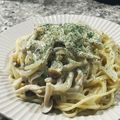 highzi's cooksnap of when they made 彼も唸った！きのこのクリームパスタ.