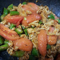 ぁずみ's cooksnap of when they made トマトと枝豆のニンニクカレー炒め.