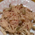単！！'s cooksnap of when they made バター風味deえのきの梅肉炒め.