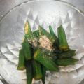 masamihri's cooksnap of when they made お手軽簡単もう一品☆オクラのごま油風味.