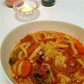 ぴょん☆'s cooksnap of when they made 懐かしいけど斬新？トマトうどん.