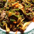 logicmania's cooksnap of when they made 旦那が喜ぶ☆青椒肉絲(⌒‐⌒).