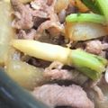 ciao1's cooksnap of when they made ☆大根と豚コマno生姜焼き☆.
