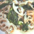 かざぴー's cooksnap of when they made じゃこ＆れんこんのぺペロンチーノ.