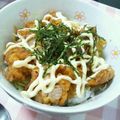 かほちゃまん's cooksnap of when they made マヨから丼☆　めんつゆでからあげリメイク.