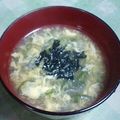 KUMI KUMI's cooksnap of when they made 海苔入りかき玉汁.