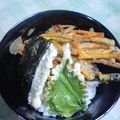 KUMI KUMI's cooksnap of when they made かぼちゃのかき揚げ丼♥簡単天つゆ♥.