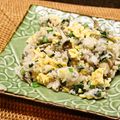 ちべターリー's cooksnap of when they made ニラと舞茸のチャーハン✿.