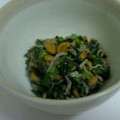 むっちりん♪'s cooksnap of when they made ＊春菊としらすの納豆和え＊.