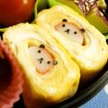 Natsutach's cooksnap of when they made キャラ弁☆ネコの玉子焼き.