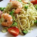 くるみんき's cooksnap of when they made えび・プチトマト・バジルのパスタ.