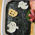 hirotofumi's cooksnap of when they made ハロウィンに♪はんぺんおばけ♪お弁当に♪.