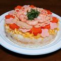 さおりらっくま's cooksnap of when they made ちらし寿司ケーキ～♪.