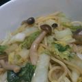 neeburu's cooksnap of when they made しめじと白菜のパスタ.