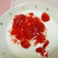 きよぴぃー's cooksnap of when they made 甘酸っぱい☆簡単苺ソース。蜂蜜レモン風味.