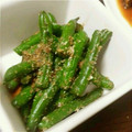 ロックかなみん's cooksnap of when they made 簡単★いんげんのごまあえ.
