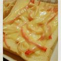とらさんまま♡'s cooksnap of when they made かにかまチーズトースト.