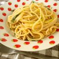 ゆのたママ's cooksnap of when they made 水菜とえのきのパスタ.