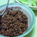 鈴さお's cooksnap of when they made 納豆とひき肉を炒めてサラダに♪.