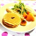 ma:9's cooksnap of when they made 水菜と柿のサラダ。.
