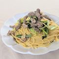 ともみん❤'s cooksnap of when they made 牛肉と小松菜の和風パスタ.