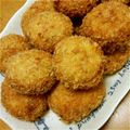hiromomo☆'s cooksnap of when they made チーズ&ベーコン入りさつまいものコロッケ.