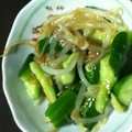 花のＪＫｗ's cooksnap of when they made ＊簡単＊きゅうりともやしのなめ茸和え.
