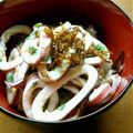 ynobue's cooksnap of when they made イカの酢味噌和え♪.