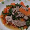 やぁここ's cooksnap of when they made 風邪予防☆春菊と人参のぽん酢和え♪.