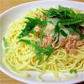 さくらいろももん's cooksnap of when they made 簡単☆大根ツナの冷たいパスタ.