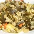 野球マニア's cooksnap of when they made 昆布イリチー豆腐.