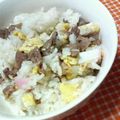 キョク's cooksnap of when they made にんにく風味・焼き豚炒飯.