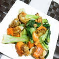 ゆーちむママ's cooksnap of when they made 簡単10分で作る☆帆立とチンゲン菜の炒め.