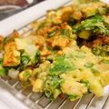 maiharunao's cooksnap of when they made さつま芋と春菊のかき揚げ.