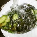toshiebaba's cooksnap of when they made 胡瓜とわかめ！レモンで酢の物.