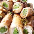 nonmam's cooksnap of when they made 菜の花✿お肉でまきまき.