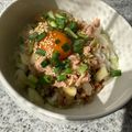yu🐓's cooksnap of when they made ♡アレンジ納豆♡とろ〜りたまごのツナ納豆.