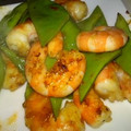 ミニピンママ's cooksnap of when they made モロッコいんげんとエビのピリ辛マヨ炒め.