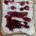 筑波山's cooksnap of when they made クリームチーズトースト.
