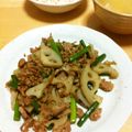 miho＠'s cooksnap of when they made ニンニク沢山☆レンコンにんにくの芽炒め.