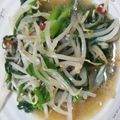 ヒヨヒヨヒヨ's cooksnap of when they made にらともやしのペペロンチーノ.